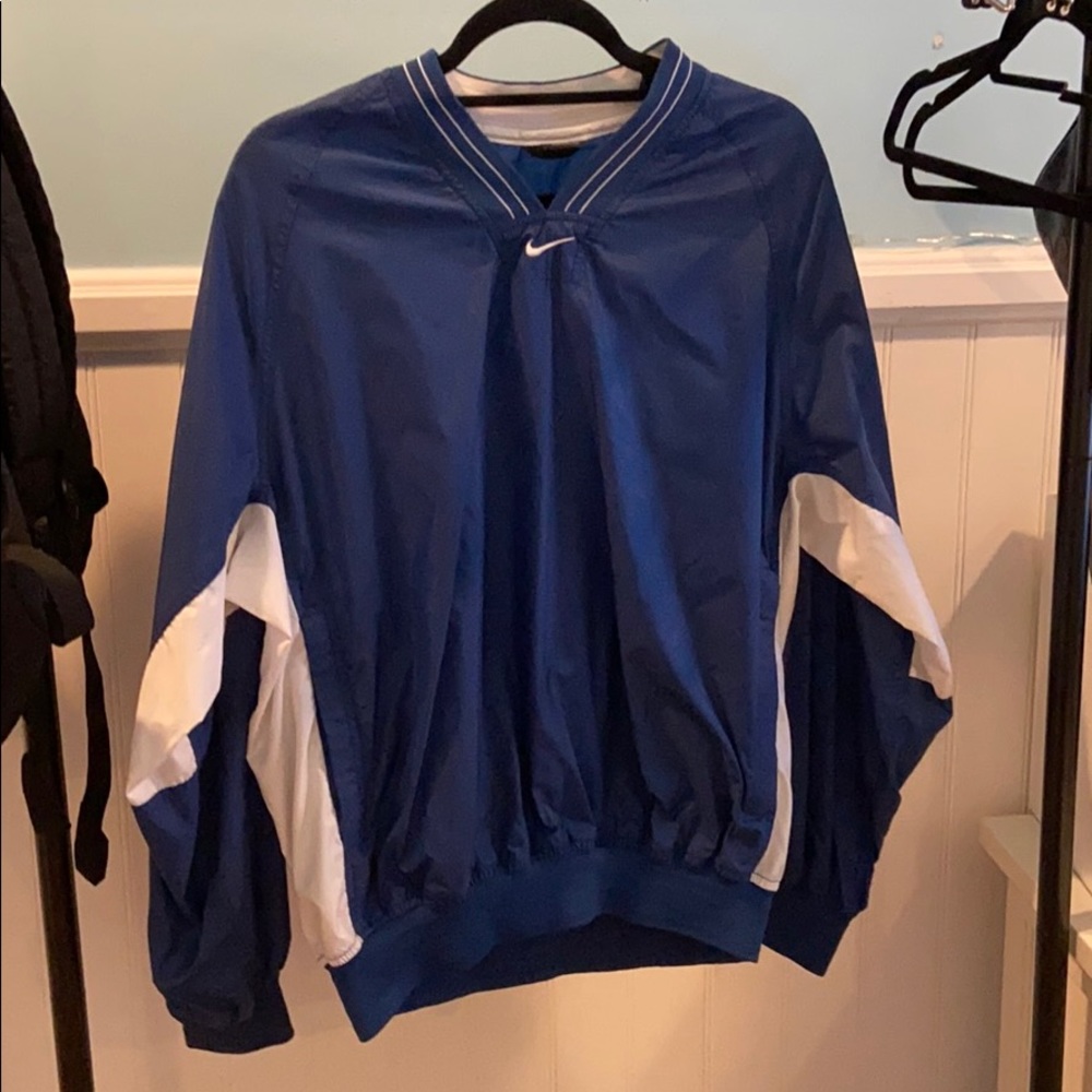 Blue nike windbreaker
